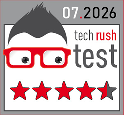 4,5 von 5 Sterne, 07/2026, Techrush Test