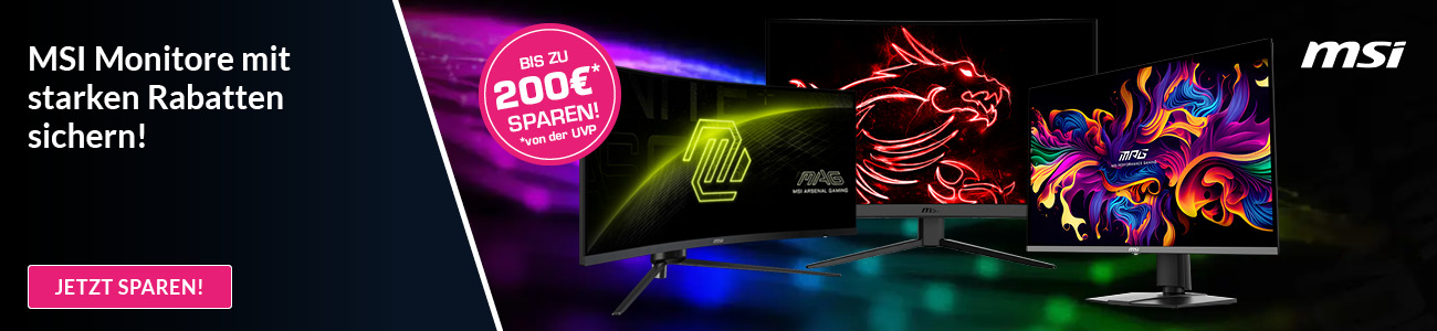MSI Monitore mit starken Rabatten sichern!