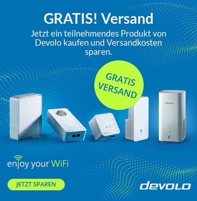 Devolo Versandkostenfrei Aktion im August