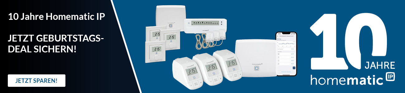 eQ3 Homematic IP 10 Jahre Aktion