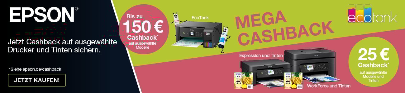 Pop-Up: Epson Ecotank 50 Jahre – Cashback statt Konfetti