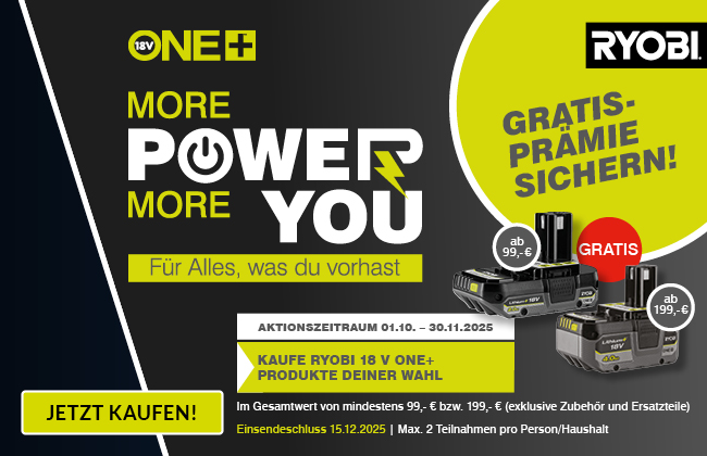 Ryobi More Power More You Promotion