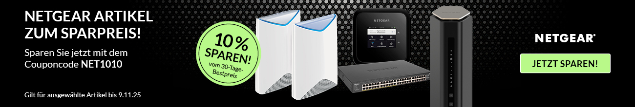 Listing: Netgear 10% auf Artikel bis 600 EUR