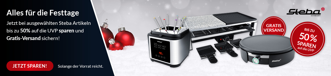 Steba Alles für die Feiertage Gratis Versand