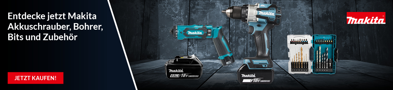 Makita Stageteaser auf Werkzeug