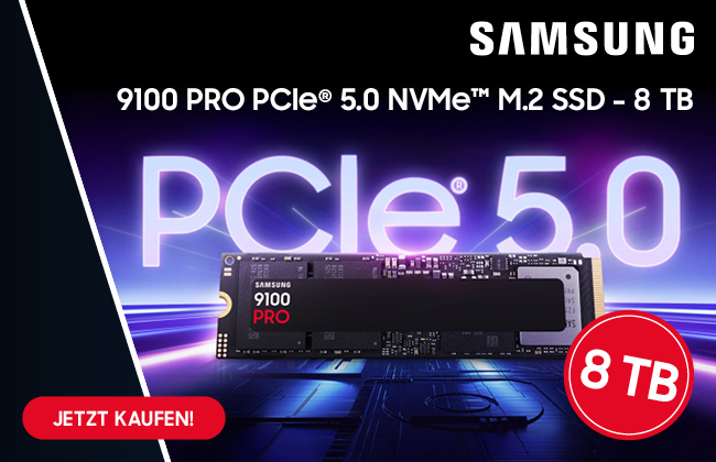 Samsung SSD Stageteaser und Contentteaser Startseite