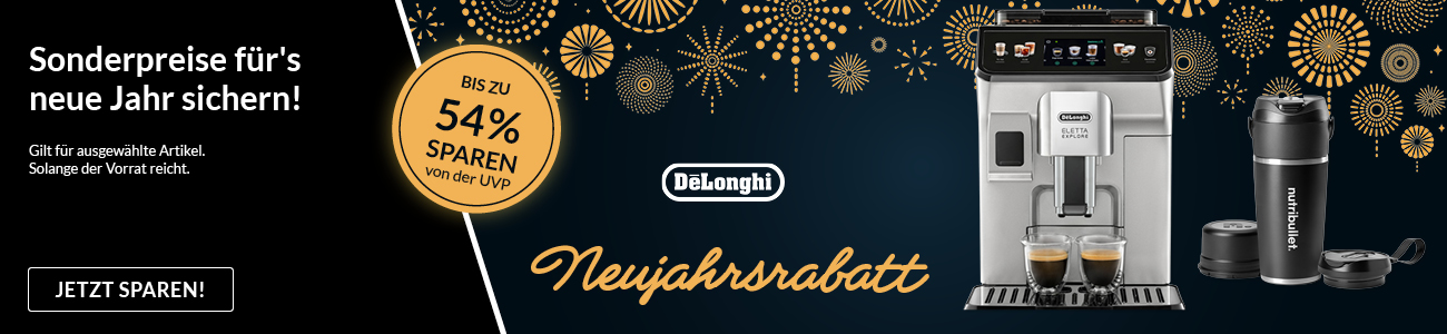 DeLonghi Neujahrs Aktion Stage
