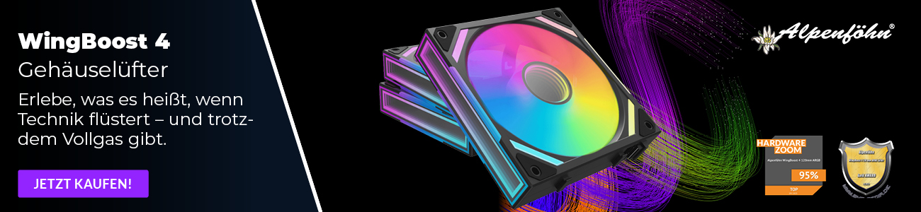 Stageteaser auf PC Gehäuse-Lüfter