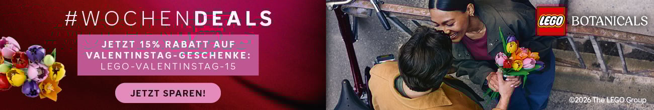 Jetzt 15% Rabatt auf Valentinstag-Geschenke