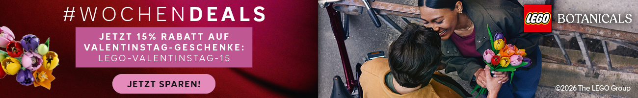 Jetzt 15% Rabatt auf Valentinstag-Geschenke