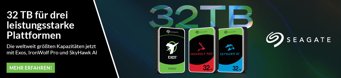 Seagate Stageteaser Festplatten Exos 32TB