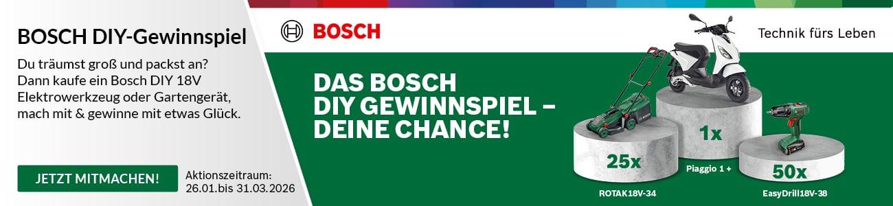 Bosch DIY-Gewinnspiel