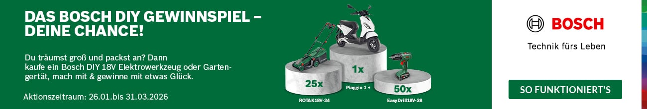 Bosch DIY-Gewinnspiel