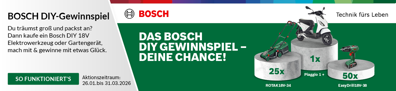 Bosch DIY-Gewinnspiel
