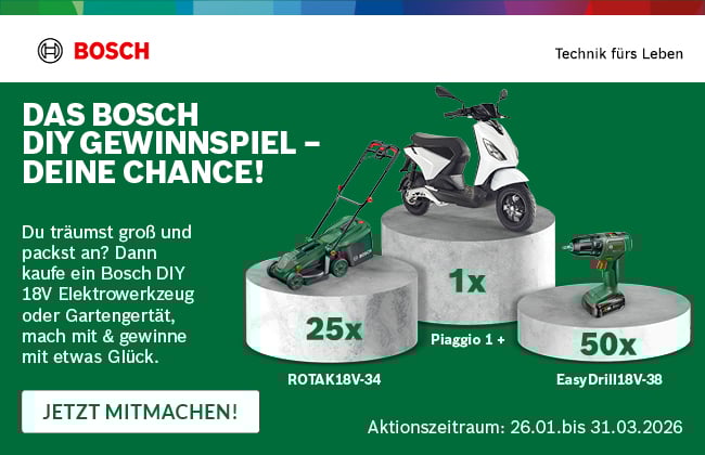 Bosch DIY-Gewinnspiel