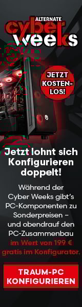 ALTERNATE Cyber Weeks - kostenlose Baupauschale