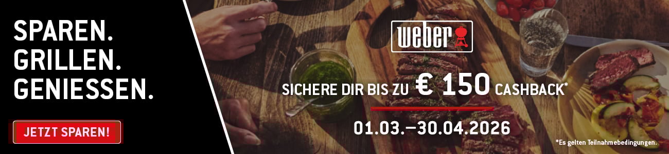 Weber Frühlingsaktion 2026 / Cashback