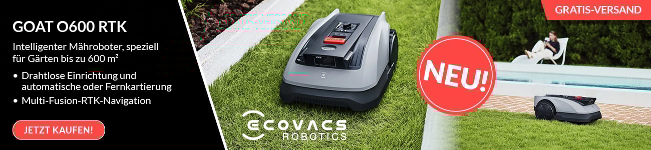 Ecovacs Stageteaser auf Garten