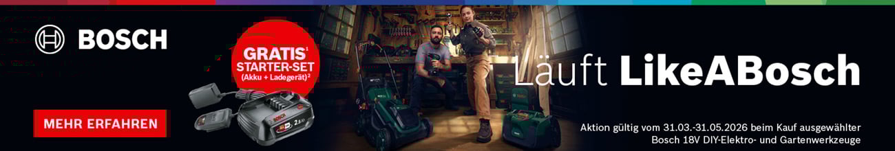 Bosch DIY Gratis Akku Aktion