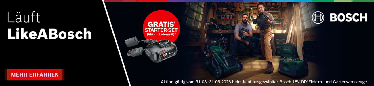 Bosch DIY Gratis Akku Aktion