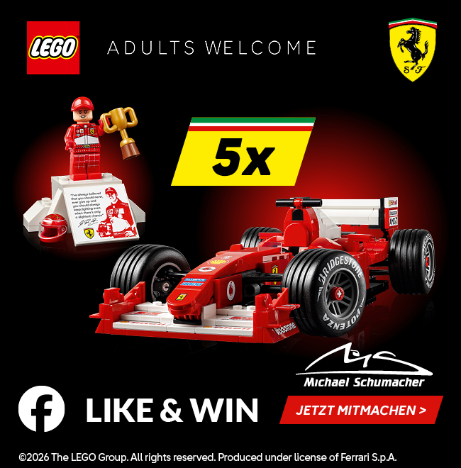 LEGO 11375 Icons Ferrari F2004 und Michael Schumacher