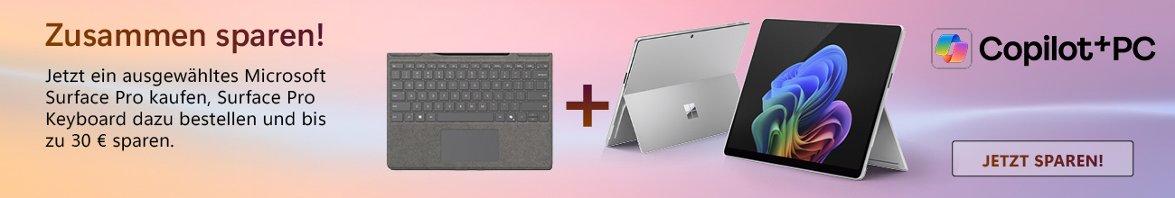 Microsoft Windows Surface CoPilot+ PCs Kampagne Softbundle