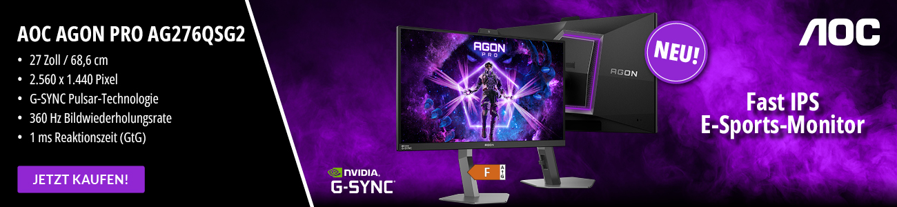 AOC Stageteaser auf Hardware