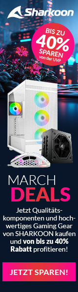 Sharkoon Skyscraper auf Start