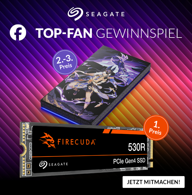Seagate Top-Fan Gewinnspiel
