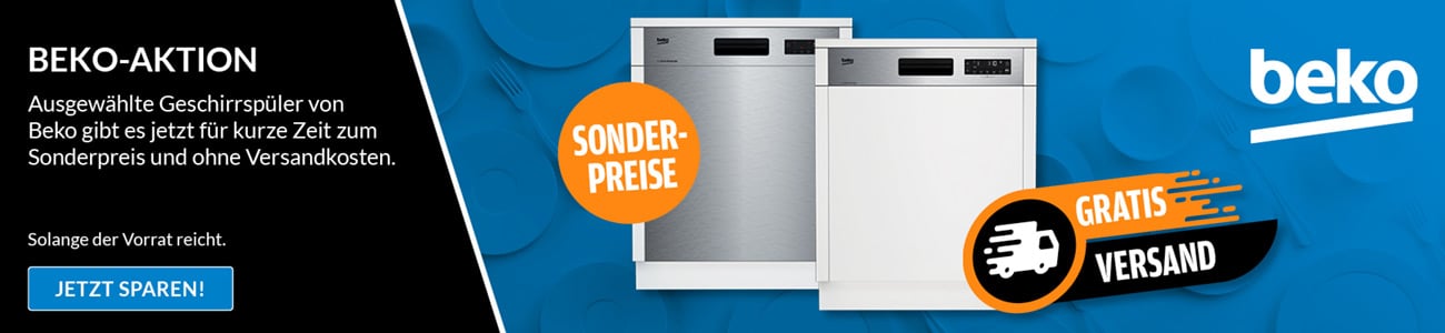 Beko Geschirrspüler Versandkostenfrei Aktion