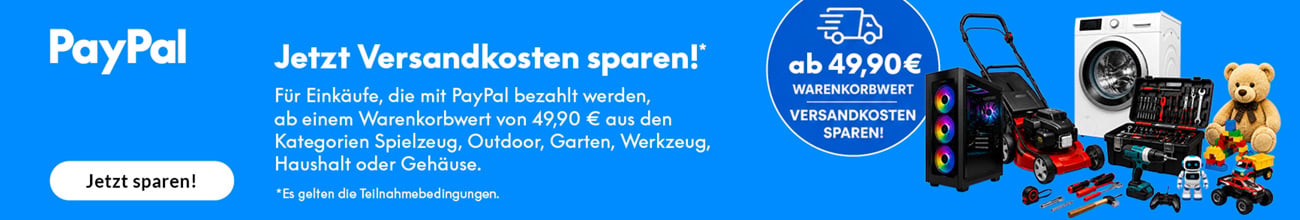 Suche: Paypal Versandkostenfrei Aktion