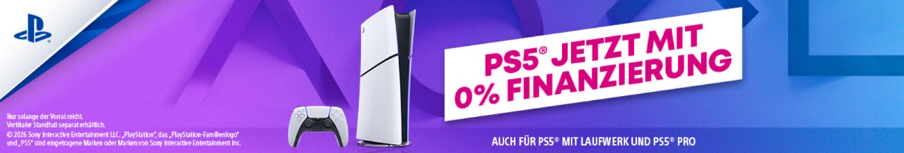 PS5 Jetzt mit 0% Finanzierung