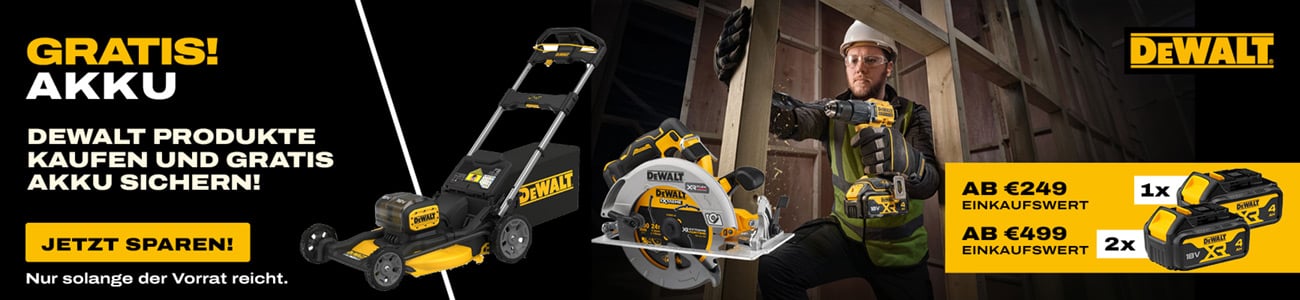 Dewalt Gratis Akku Aktion