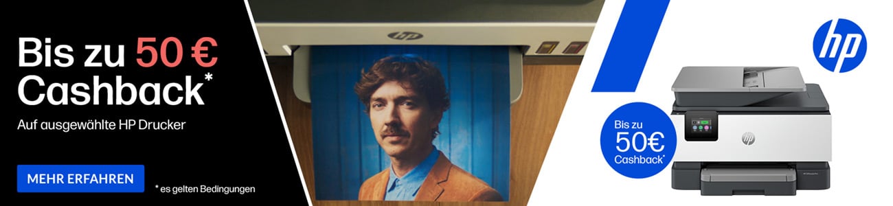 Bis zu 50 € Cashback - HP Drucker
