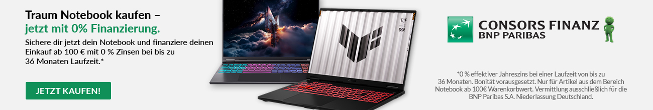 Consors Notebook 0% Finanzierung