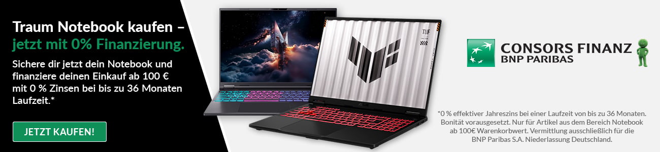 Consors Notebook 0% Finanzierung