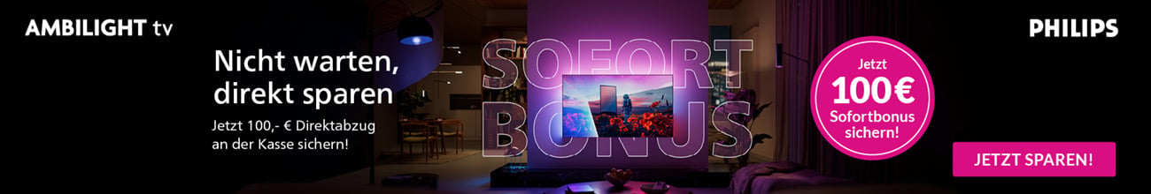 100,- €  Sofortbonus sichern!