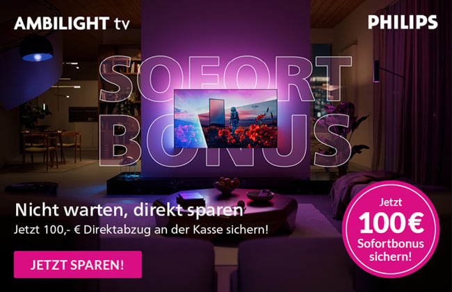 100,- €  Sofortbonus sichern!