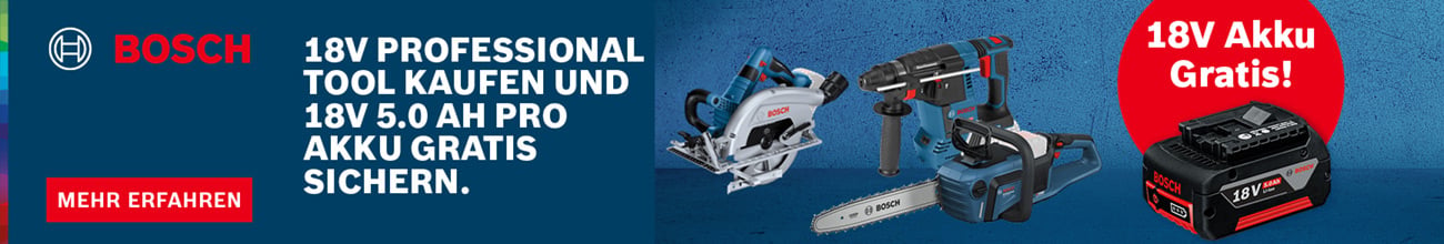 18V Akku Starter Set Gratis!