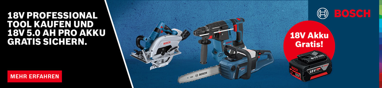 18V Akku Starter Set Gratis!