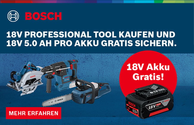 18V Akku Starter Set Gratis!