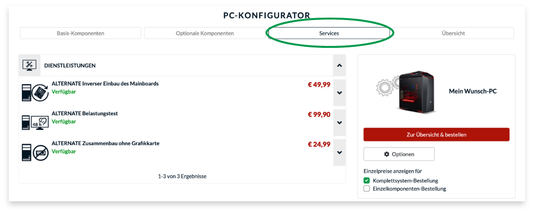 Service Komponenten