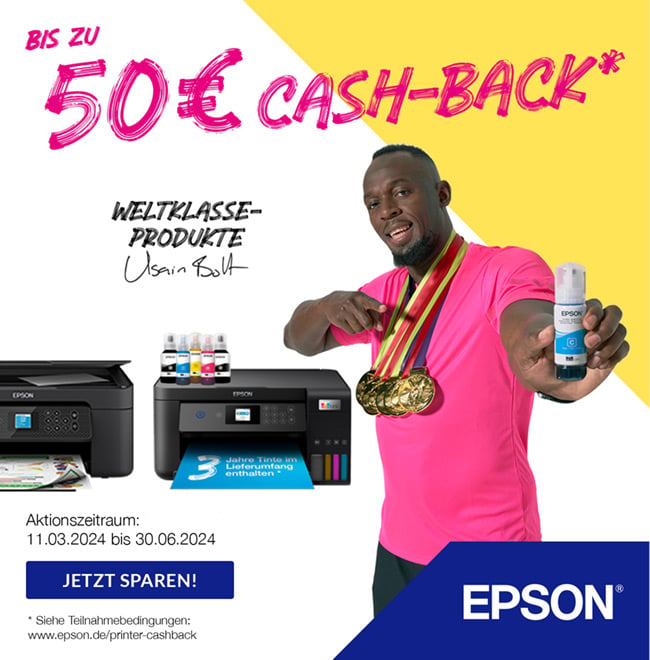Epson Cashback Aktion für Drucker