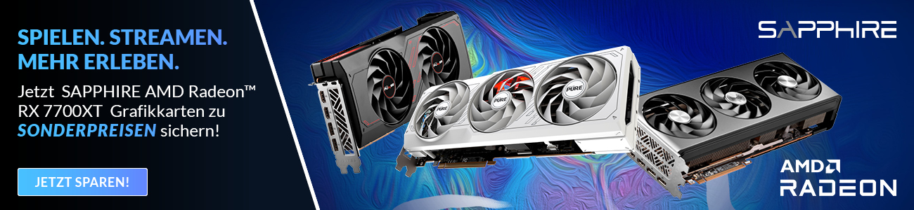 Sapphire Suchbanner RX7700 XT