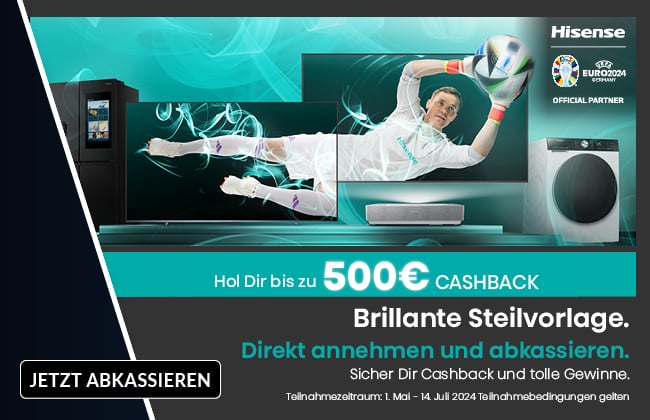 Hisense UEFA Cashback Kampagne 2024