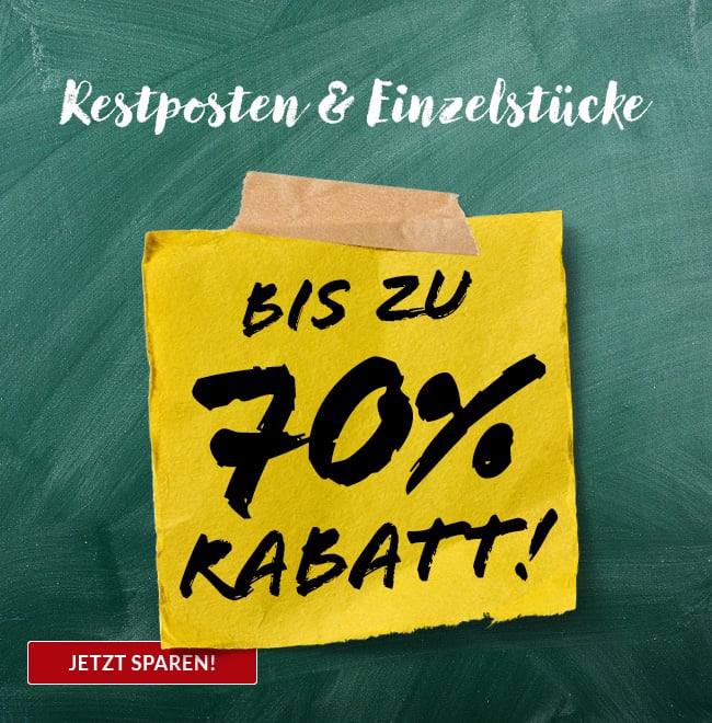 Restposten und Einzelstücke Werbemittel