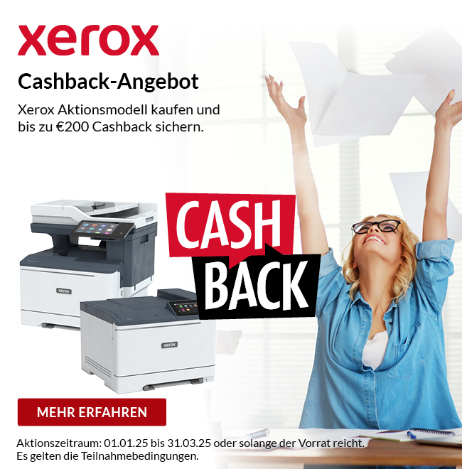 Xerox Cashback-Aktion Q1 2025