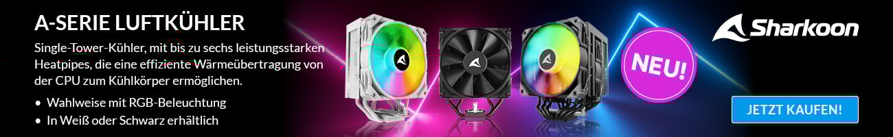 Sharkoon Neue CPU-Kühler