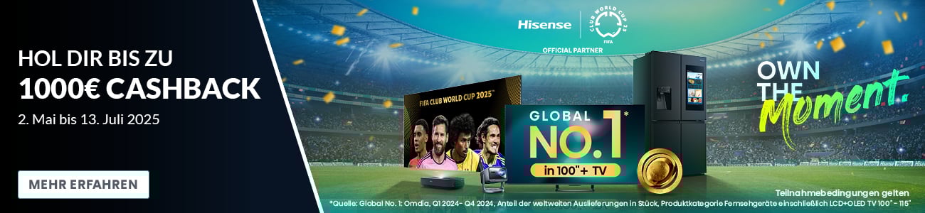 Hisense FIFA CWC Cashback Kampagne 2025