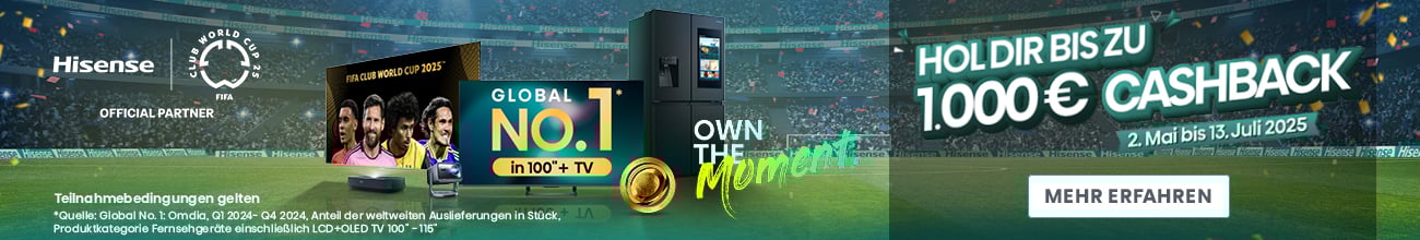 Hisense FIFA CWC Cashback Kampagne 2025